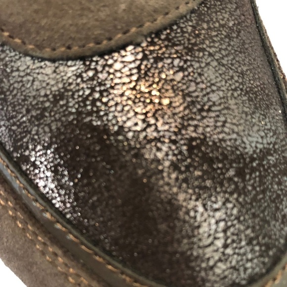 Stonefly Brown‎ Glitter Suede Patent Leather Mid Top Sneaker. Size 7. - Picture 12 of 16